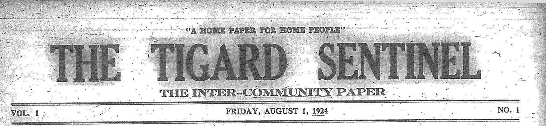 First Tigard Sentinel Banner